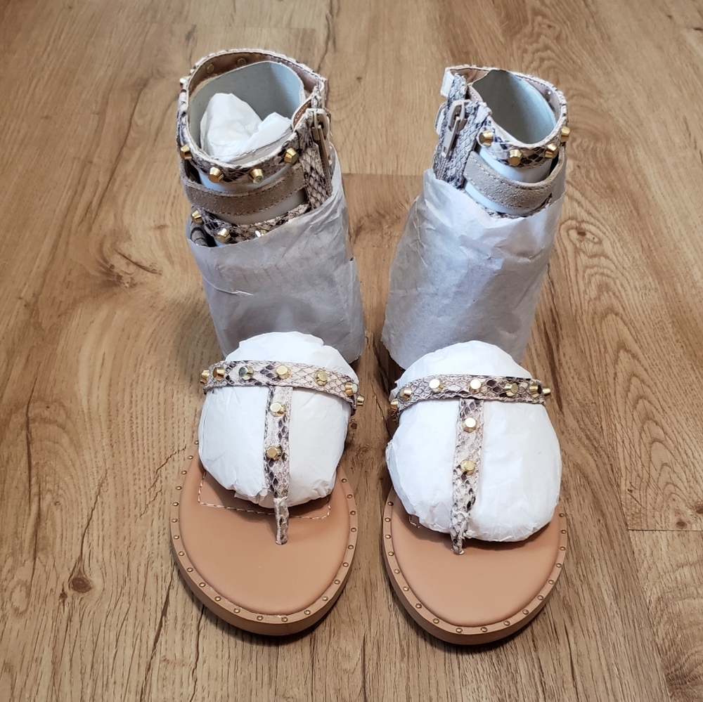 Maria A Pixie Gladiator Fringe Sandals